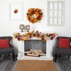 Nearly Natural 6ft. Autumn Maple Leaf and Berry Fall Garland