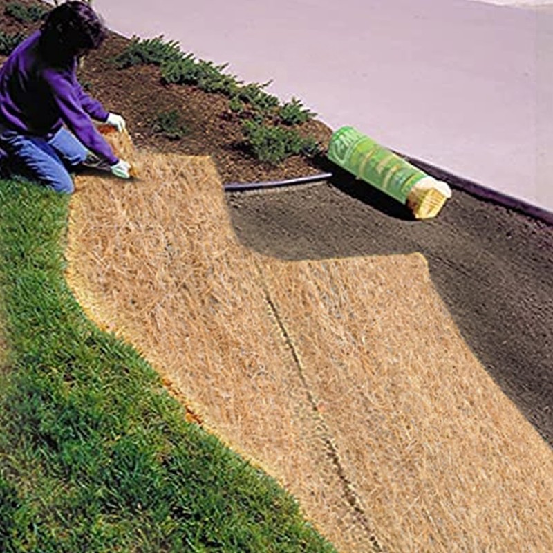 American Excelsior Company Premier Straw Jute Net Biodegradable Erosion Control