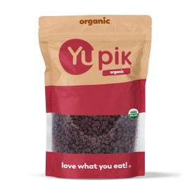 Yupik Organic Dark Chocolate Chips, 70% Cacao, 2.2 lb (35.2 oz), No Sugar Added, Gluten-Free, GMO-Free, Kosher, Vegan, Dairy-Free, Small Size, Rich Dark Chocolate, Melts Smoothly, Ideal for Baking