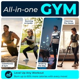 Gymnastics Power Weighted Vest Adjustable for Men and Women – Workout Weight Training Vest for Fitness, Running, Strength, Exercise & Cross Training