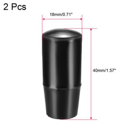 Sourcingmap Handwheel M8 Female Thread Hand Grip Handle Plastic 40mm Length 2 Pcs