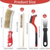 8 Piece Copper Coated Wire Brush Set, Stainless Steel Carbon