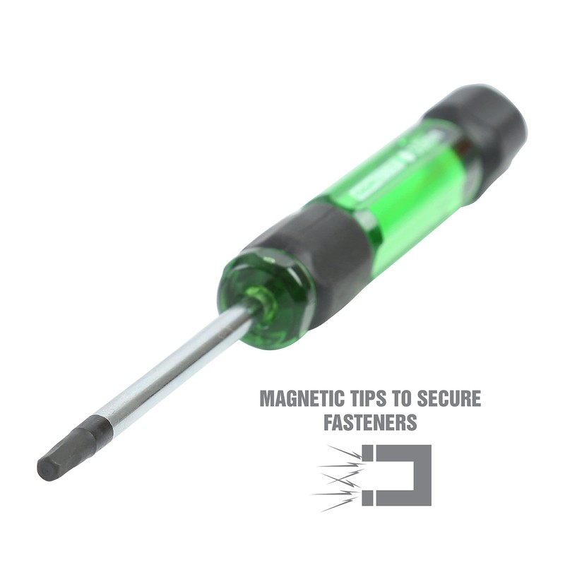 OEMTOOLS 22563 7 Piece Precision Hex Driver Set, Green and