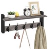 Homode Wall Hooks with Shelf, Coat Rack Wall Mount, Entryway