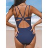CUPSHE Women's One Piece Swimsuit V Neck Tummy Control Double