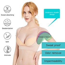 Chaleco Antisudor Axilas Malla Transpirable Capas Color Piel Lavable Deportes