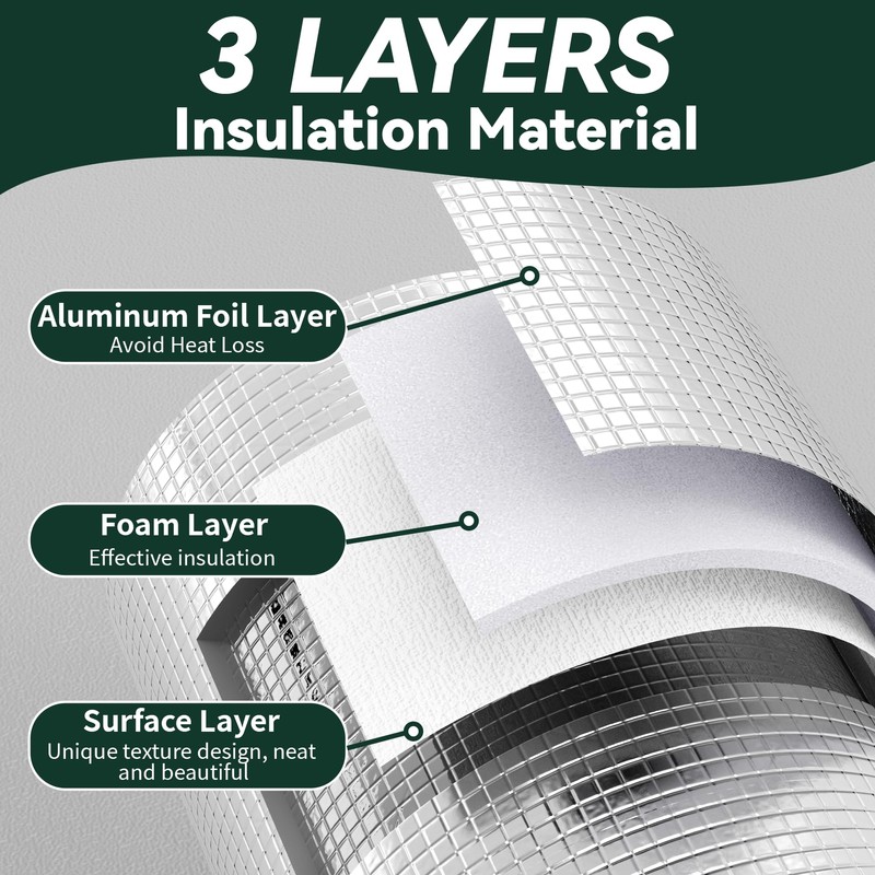 Flehomo Insulation Cover Kit for Attic Stairs & Ceiling Vent,