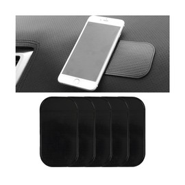 Sandfren Car Dashboard Non Slip Mat, 5PCS Anti Slide Vehicle Dash Pad for Radar Detector Cell Phone, Multifunctional Auto Interior Gripping Mat Accessories, Universal for Truck (5.12 x 2.76 inches)