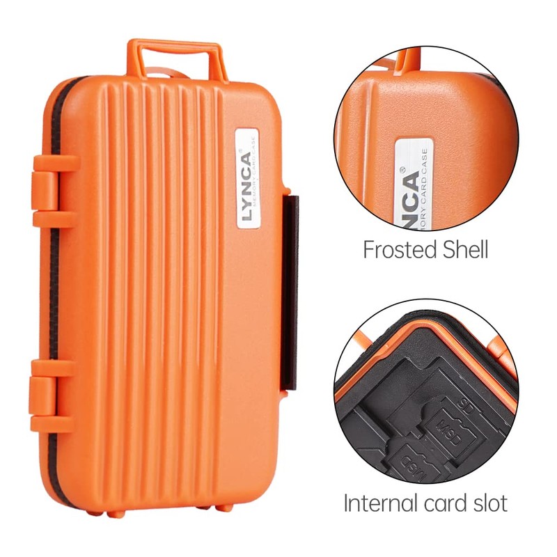 24 Slots Memory Card Case Water-Resistant & Anti-Shock Memory Card