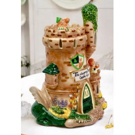 Blue Sky Clayworks St Patrick’s SLEEPING DRAGON CASTLE Candle House NEW