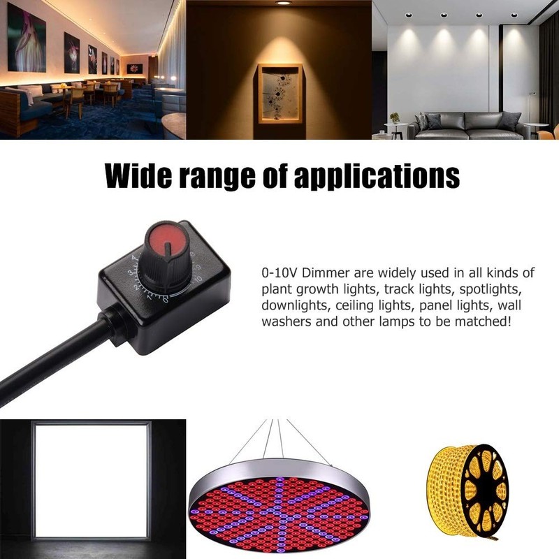 DC 0-10V Knob Dimmer Mini Controller Rotary Switch ON/Off PWM