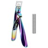 Sharp Blade Acrylic False Nail Clippers with Magnets Sizer,Acrylic Nail