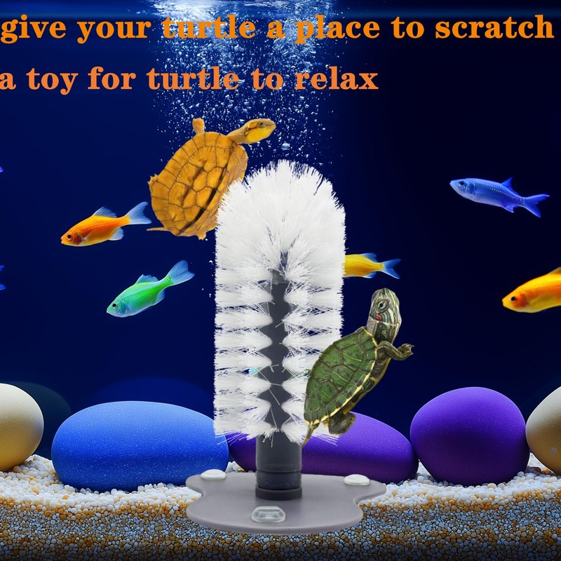 Turtle Brush with Strong Suction Cup,Turtle Back Clean Brush to