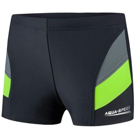 Aqua Speed Andy Boys' Swimming Trunks Swimming Trunks for Boys Swimming Trunks Swimming Costume with UV Protection Kids Swimming Trunks Swimming Trunks, grey, 140 cm
