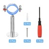 sourcing map 2Pcs Pipe Support, Stainless Steel Wall Mount Ceiling