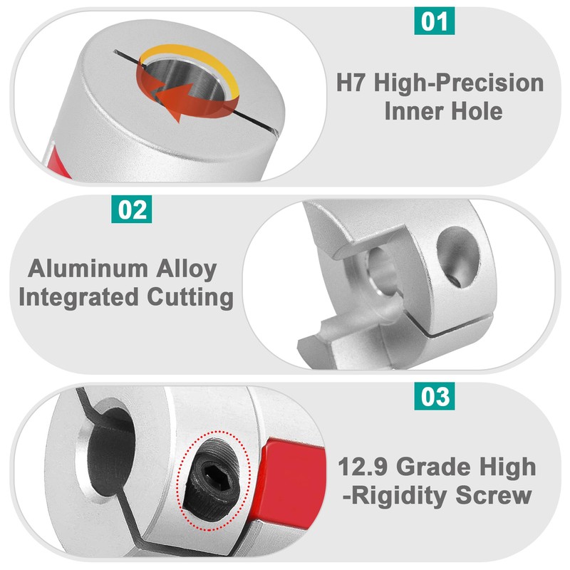 Shaft Coupling 10 mm to 14 mm Waves Flexible Coupler