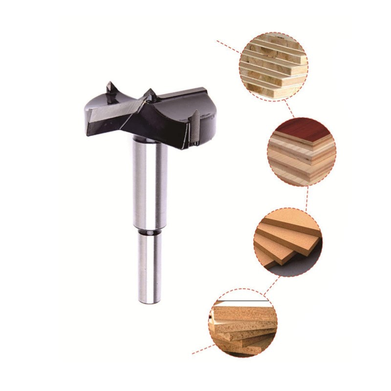 TOP-VIGOR 42mm Forstner Drill Bit, Tungsten Carbide Wood Auger Drill