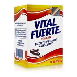 Vital Fuerte, Vitamins and Minerals Supplement, Antioxidant, 30 Softgels Capsules, Bottle Healthcare Dietary