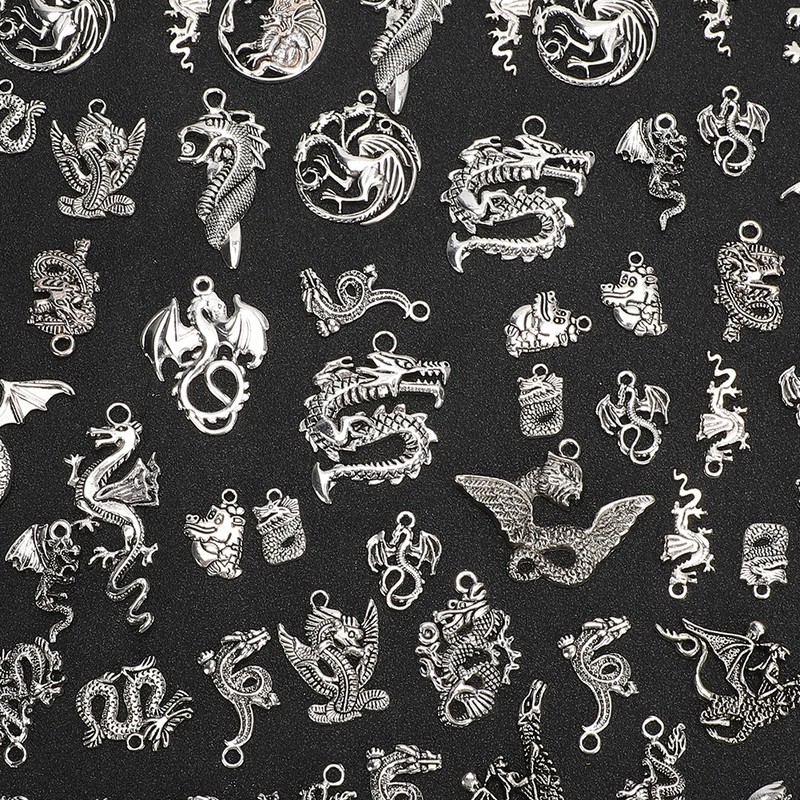 70Pcs Set Dragon Pattern Bracelet Hand Made Accessories Kit DIY