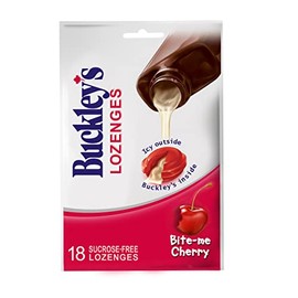 Buckley's Buckley's Lozenges for Cough and Congestion Relief, 18 Count, Cherry Flavour Cough Drops (Packaging May Vary)