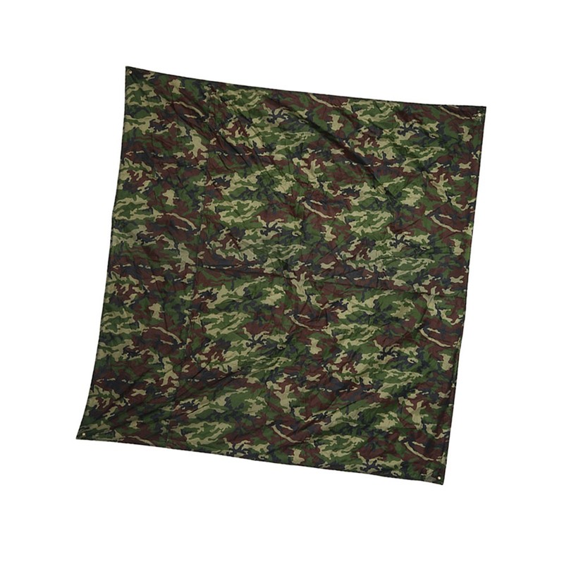 Camouflage Outdoor Portable Lightweight Rainproof Mat RainTent Tarp Shelter (2*2m)