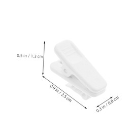 BIUDECO 60pcs Plastic Earphone Wire Clips for Diameter Cables Durable Headphone Cable Clamp Organizers to Prevent Tangling and Protect Connectors for Desk and Office Use to Enhance