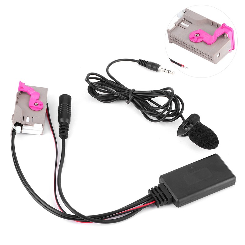 32Pin Bluetooth AUX Adapter Portable Car Stereo Audio Cable Connector