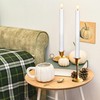 SEHNSY White Flameless Taper Candles with Remote and Timer, 10.1"