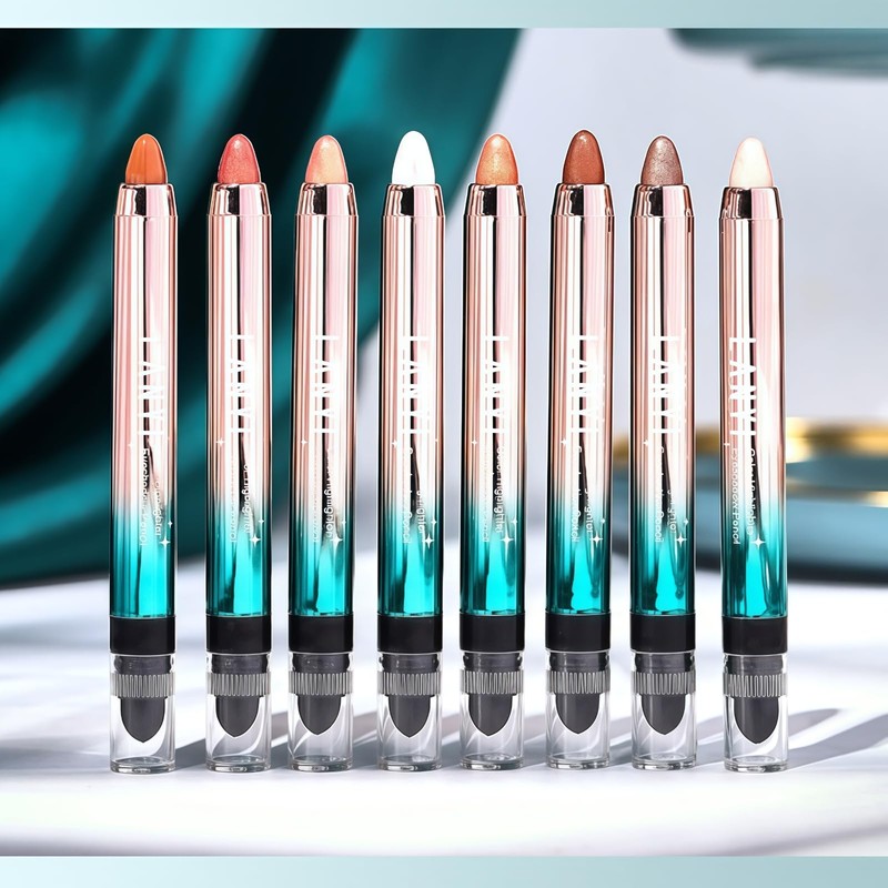 Multi Color Double Ended Eyeshadow Pencil, Glitter Eye Shadow Stick,