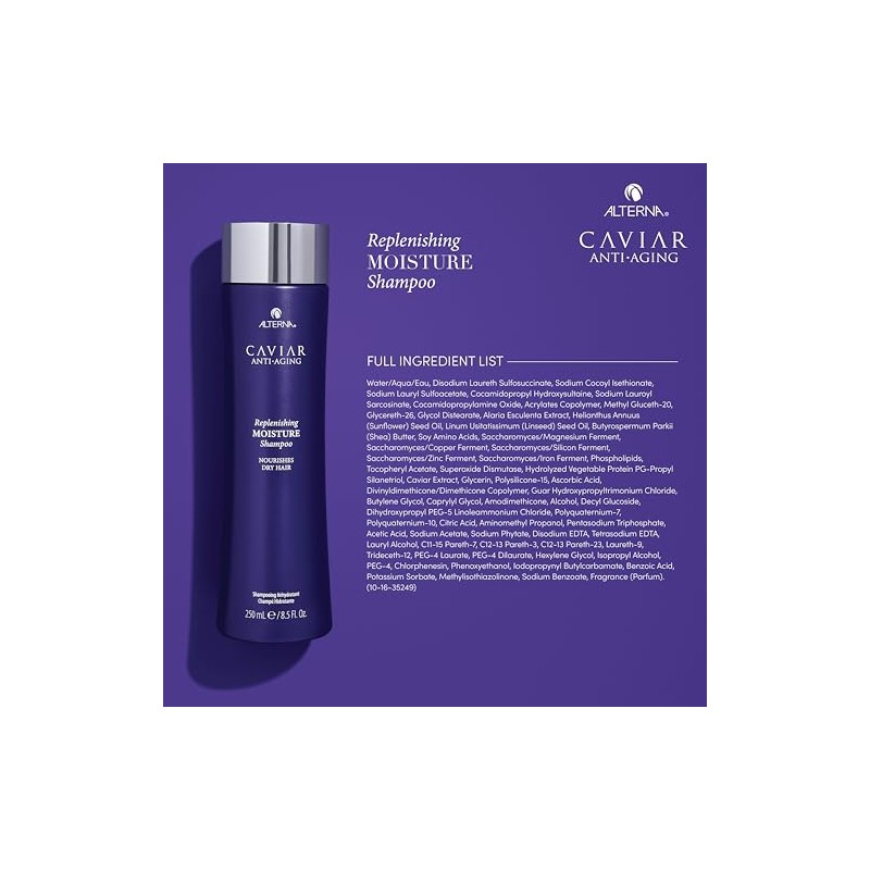 Alterna CAVIAR Anti-Aging Replenishing Moisture Shampoo | For Dry, Brittle