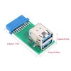 CY Vertical Dual USB 3.0 A Type Female to Motherboard