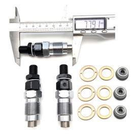 Kridets 3PCS Fuel Injector + Seal Kit With Heat Shield Fuel Injector for Kubota D722 D782 GF1800E G2160 G2160 BX1830D BX2350D BX2230D BX24D ZD1011 ZD1021 ZD221 ZD321 ZD323 16001-53000 16001-53904