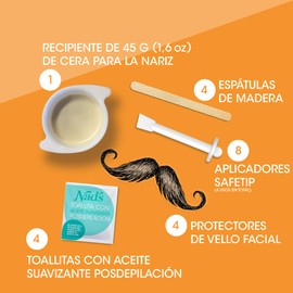 Nad's Nose Wax Kit, Nasenwachs-Set, für Männer/Frauen, 45 g