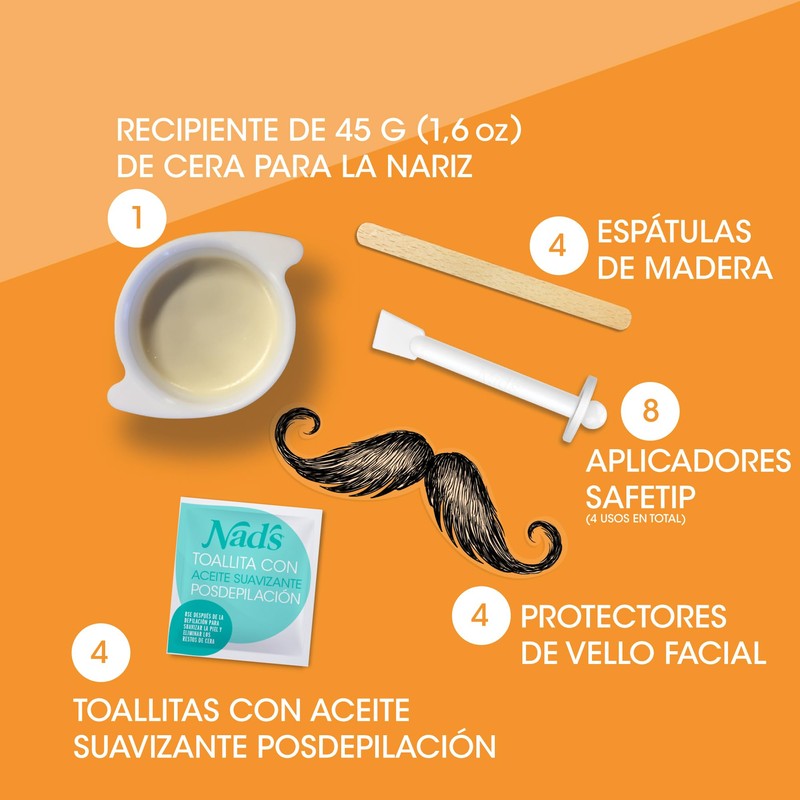 Nad's Nose Wax Kit, Nasenwachs-Set, für Männer/Frauen, 45 g