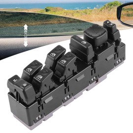 15883319 15109667 Left Driver Side LED Power Window Switch Auto Down Up Compatible for 2003-2006 Tahoe Silverado 1500 Auto Down Up Control Switch Button 15883319 Master Window Switches