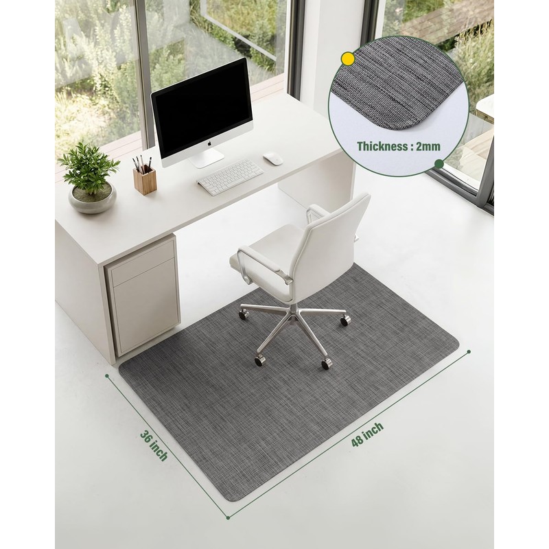 Asrug Office Chair Mat for Hardwood Floor 36" x 48"