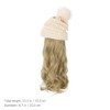 Lurrose Womens Wigs Hair Wig Beanie Beanie with Wig Attached
