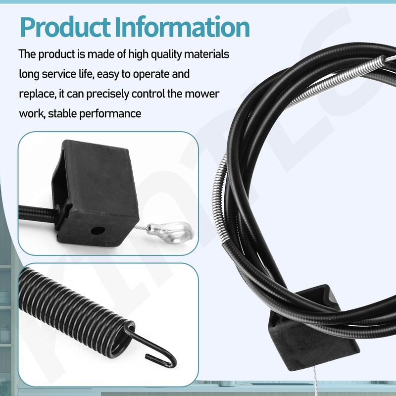 KINTLE 137-4759 Blade Brake Cable Compatible with Exmark Toro 30inch