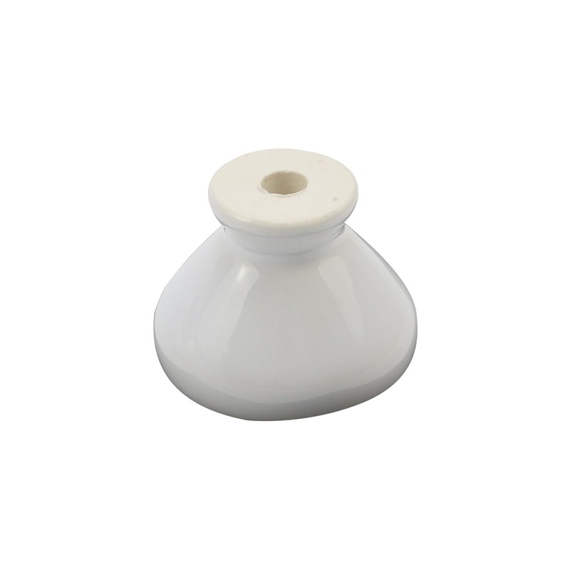 Tsnamay 6Pcs White Ceramic Knob Kitchen Door Cabinets Cupboard Single