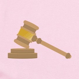 CafePress Judges Gavel Body Suit Cute Infant Bodysuit Baby Romper Petal Pink