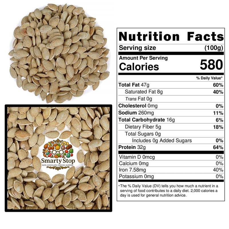 Smarty Stop Double Roasted Pumpkin Seeds In Shell (1 Pound
