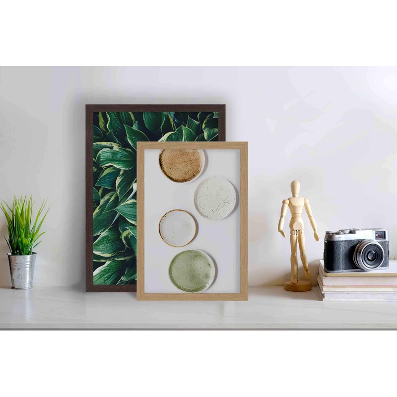 accent by nielsen Photo Frame 5x7 Aluminium Oak Photo Frame