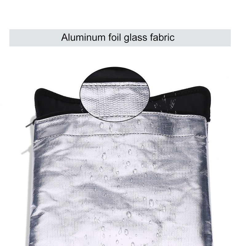 1pc Double Sided Fireproof Bag Fire Water Resistant Pouch for