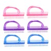 Healvian 6pcs Nail Dust Remover Brushes for Manicure Compact Nail