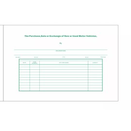Car Dealer Record Book / Police Book /Inventory Sales Log book