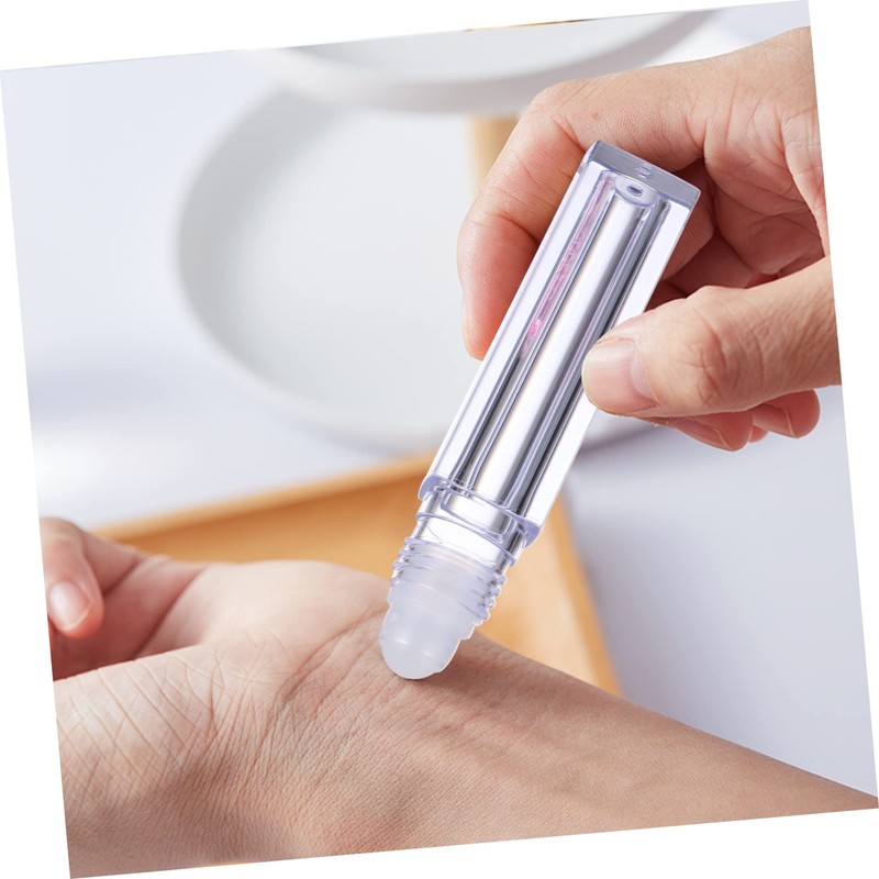FOMIYES 6.5ml Mini Lip Oil Containers Rollers Essential Oil Bottle
