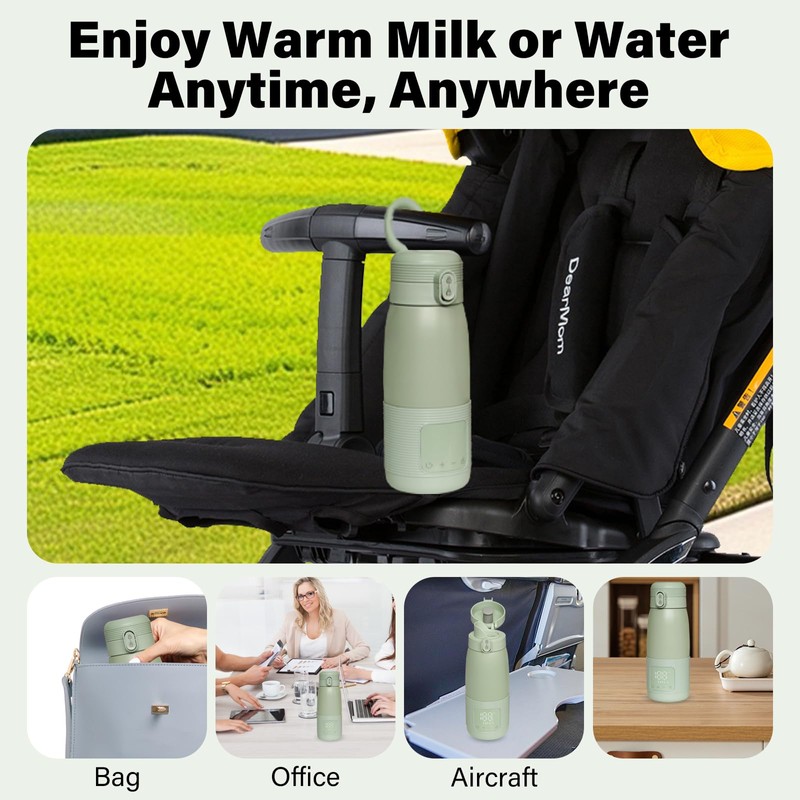 Portable Bottle Warmer for Travel 12 oz Portable Bottle Breast