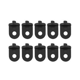 Zerodis 10 Pcs Greenhouse Clips Hanging Vines Harvest Baskets Flower Pots Flower Garden Fixing Kit Plastic Black