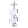 B&P Lamp® 5 1/2 Inch Wide Clear Acrylic Square Square