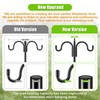 Gtongoko Double Shepherds Hook for Outdoor, 77 Inch Heavy Duty
